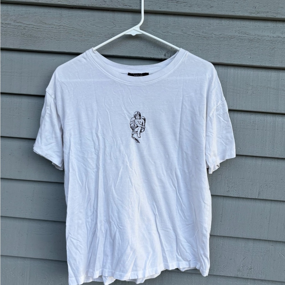 Forever 21 White Short Sleeve Tee with Graphic